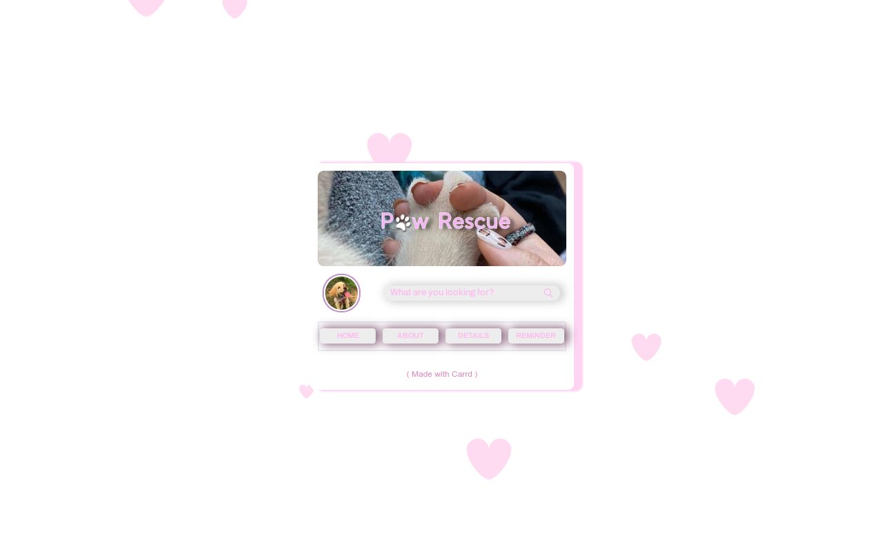 Carrd profile picture for @pawrescue